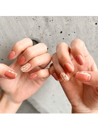 秋シェルネイル3900円