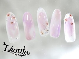 押し花×ニュアンスネイル