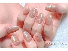 モチミィ(mochimy.)/＊ブラウンホログラムネイル＊