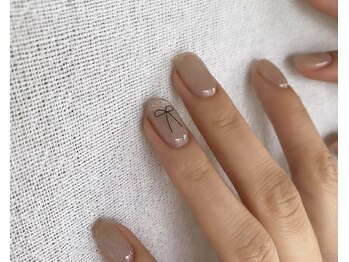 テント テン トータルビューティ(tent ten total beauty)/マグネットネイル×リボン