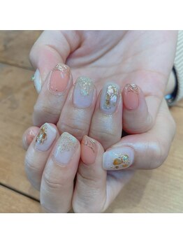 アトリエ ツメ(atelier TsuMe)/シェル ミラーアート 大人可愛い