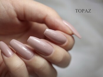 トパーズ 恵比寿(TOPAZ)の写真/《シンプルでも美しく魅せる☆大人のスカルプチュア》ワンランク上の長さ出しで上品な指先に