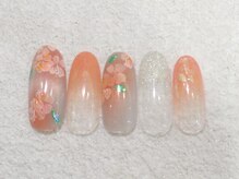 リノ ネイル(Rino nail)/７月の新作　ハイビスカス 707b3