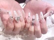 プティネイル 池袋(Puty Nail)/ハートストーンネイル　スカルプ