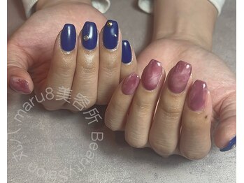 美容所 丸八/アシンメトリーA＋ストーン追加