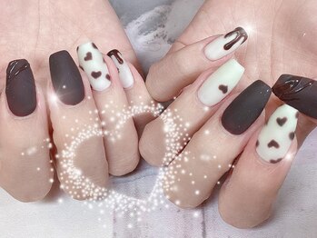 ハッピービューティー(Happy Beauty)/バレンタインチョコネイル