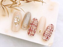 ネイルサロンフォーユー(for u)/ツイードネイル¥7980