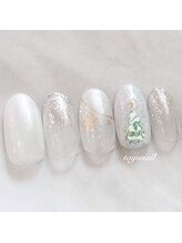 たゆ ネイル(たゆnail)/キラキラXmasツリーネイル