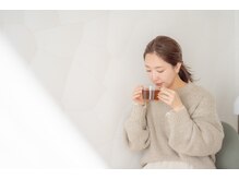 マークス カルム(MAЯKS calme)の雰囲気（最後は、温かいよもぎ茶でホッと一息ついてくださいね。）