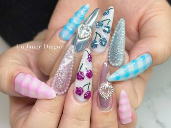 アン ジョーヌドラゴ/【ロングネイル】チェリーネイル