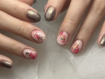 ジョアネイル(JOA Nail)/ニュアンス/ゴールド/銀箔