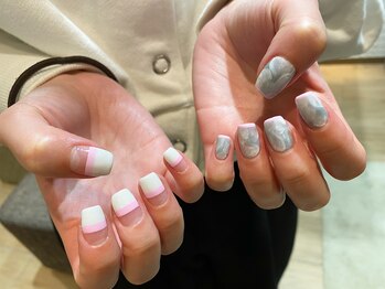 ネイルアルケー(Nail ARCHE)/アシメフレンチ
