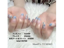 マンディーズ(MandY's)/フレンチ/フラワー/ストーン