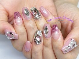 【自爪ネイル】ラメネイル