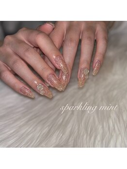 スパークリング ミント 森ノ宮店(sparkling mint)/きらきらフラッシュネイル♪