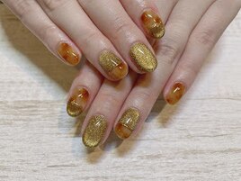 【パラジェル】べっ甲ネイル