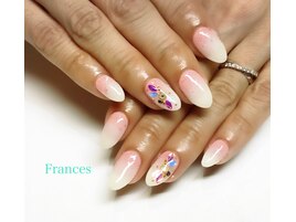 逆グラデーションネイル