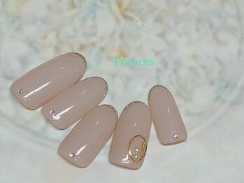 フランセス(Frances)/新作サンプル　先端ラメフレンチ