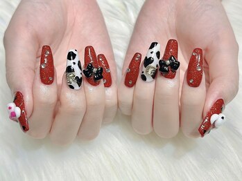 red×cow×ribbon×heart.