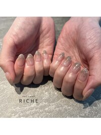 フラッシュネイルグラデーション