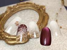 ネイルサロンジンジャー(Ginger)/うるツヤボルドーネイル