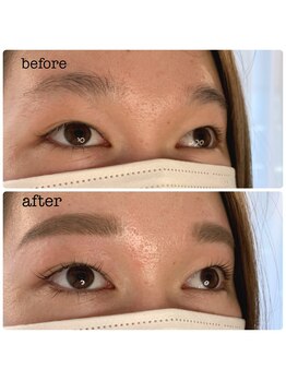 垢抜ける眉毛デザイン/まつ毛パーマ/まつエク La:ciel ラシエル箱崎店/アイブロウ & ラッシュリフト