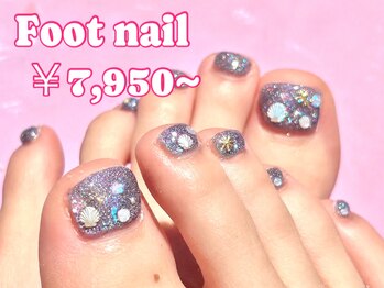 ゆびノさきの写真/フットもアートできます！パーツつけ放題で理想の足元へ
★60分7650円♪