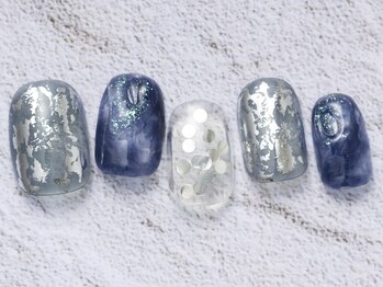アイ ネイルズ 天神店(I nails)/ブルーシルバー¥6800