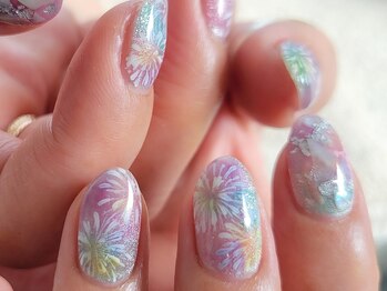 ネイルフロンティア 吉祥寺(NAIL FRONTIER)/ふみの♪パステル花火11980円