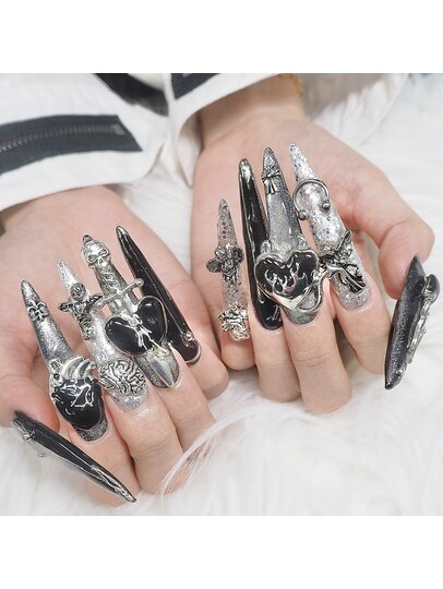 Teayeon nude fake gif 2025年冬】シルバー スーパーロングのネイルデザイン集|人気順|ホットペッパービューティー