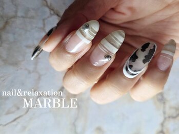 ネイルアンドリラクゼーション マーブル(MARBLE)/持ち込みネイル￥7700