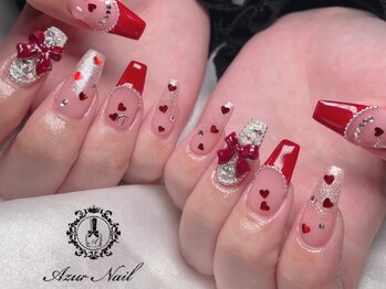 アジュールネイル 名古屋栄店(AzurNail)の写真/【10本何でもOK☆オフ込¥7300】人気のマグネットネイルやニュアンス、フラッシュネイルも◎モチの良さも♪
