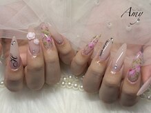 エイミー 大宮店(AMY)/花柄ガーリーネイル！
