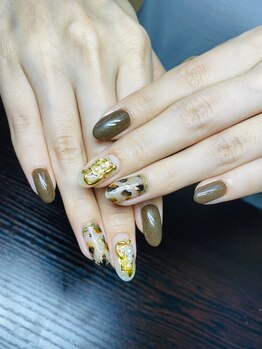 クリーク(CREEK)/アニマル・レオパードブラウン