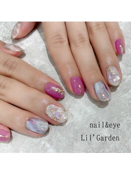 リルガーデン 新宿南口(Lil' Garden)/ニュアンス×リゾートネイル