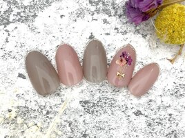 押し花ネイル　銀座フィルイン