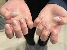 燈乃工房 三重鈴鹿本店(あかりのこうぼう)/ホワイトミラーネイル