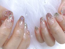 トイロ 西院店(TOIRO)/《ラメグラ》ピンク × ゴールド