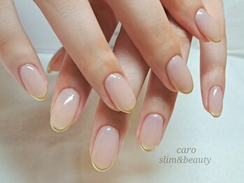 カロ スリムアンドビューティー(caro)の写真/モチ&仕上がりの美しさに欠かせないケア重視!爪悩みがある方/初めての方にも◎モチの良さを実感できる♪