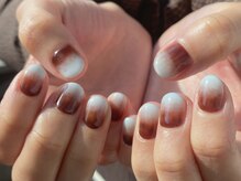 カーティシーネイルズ(curtisii NAILS)/マーブルチョコ