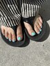 【フットネイル】フットワンカラーorマグネットネイル《9色から選択》 ¥7700