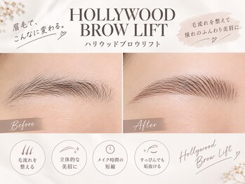 ネリネ 名古屋 栄(Nerine)の写真/眉毛とまつ毛パーマ同時施術で時短！お目元の印象を一気に整える忙しい方におすすめのサロン