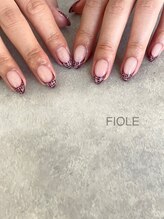 フィオル(FIOLE)/ボルドー×ツイード