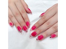 ヘアアンドネイル ミューズ 新浦安店(HAIR&NAIL MUSE)/ネオンカラーフレンチハートホロ