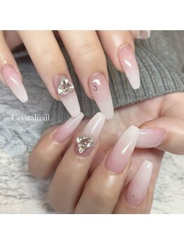 クリスタルネイル ボンベルタ橘店(CRYSTAL NAIL)の写真/≪高技術×高品質≫深爪、爪の形にお悩みの方必見！綺麗な指先で女性らしさを演出♪長さ出しは一本からOK！