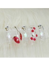さくらんぼネイル