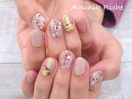 【大理石ネイル】