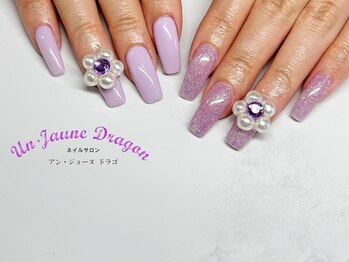 アン ジョーヌドラゴ/【自爪ネイル】パープルアシメ