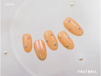 ファストネイル 横浜店(FAST NAIL)/オーロラ/アプリコットオレンジ