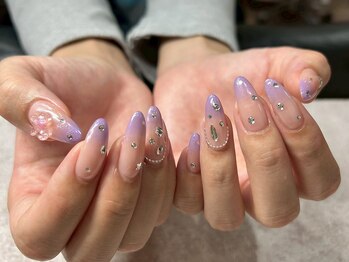 パープルグラデ♪